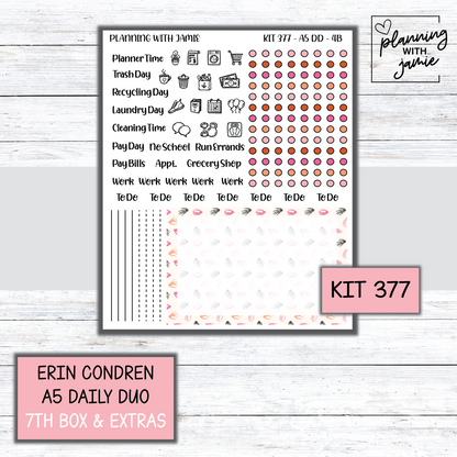 Kit 377 Erin Condren Daily Duo Sticker Kit