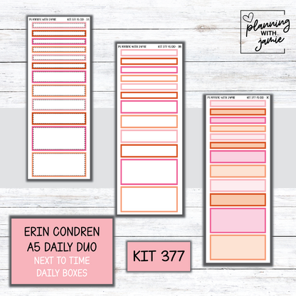 Kit 377 Erin Condren Daily Duo Sticker Kit