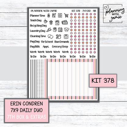 Kit 378 Erin Condren Daily Duo Sticker Kit