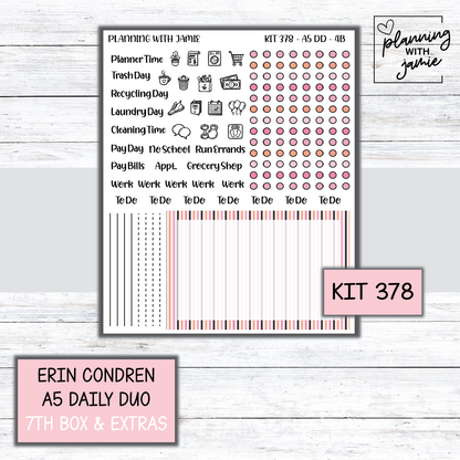 Kit 378 Erin Condren Daily Duo Sticker Kit