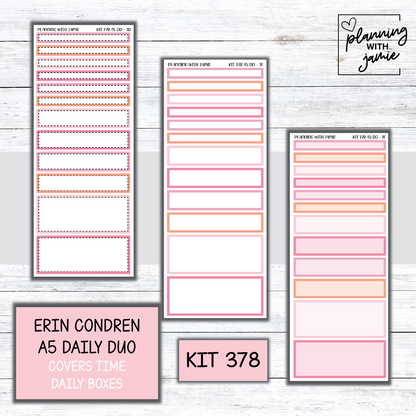 Kit 378 Erin Condren Daily Duo Sticker Kit