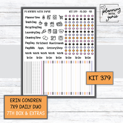 Kit 379 Erin Condren Daily Duo Sticker Kit