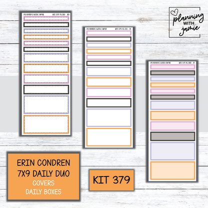Kit 379 Erin Condren Daily Duo Sticker Kit