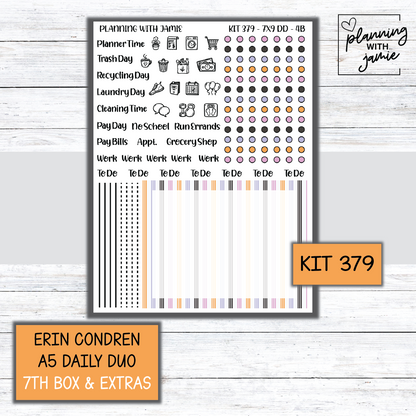 Kit 379 Erin Condren Daily Duo Sticker Kit