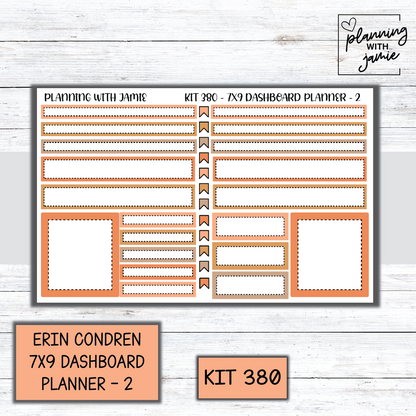 Kit 380 Erin Condren Dashboard Planner Sticker Kit