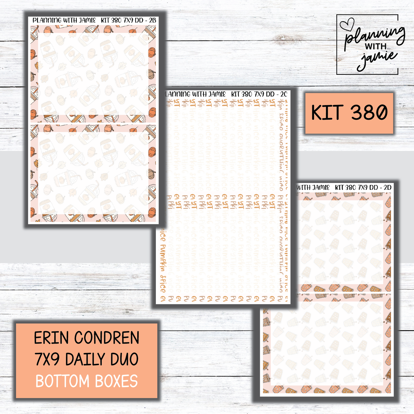 Kit 380 Erin Condren Daily Duo Sticker Kit