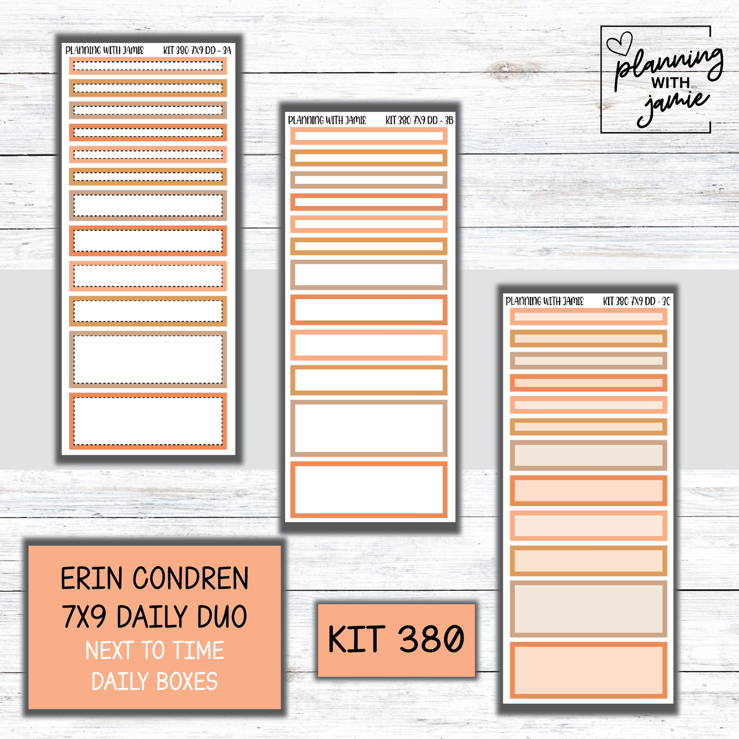 Kit 380 Erin Condren Daily Duo Sticker Kit