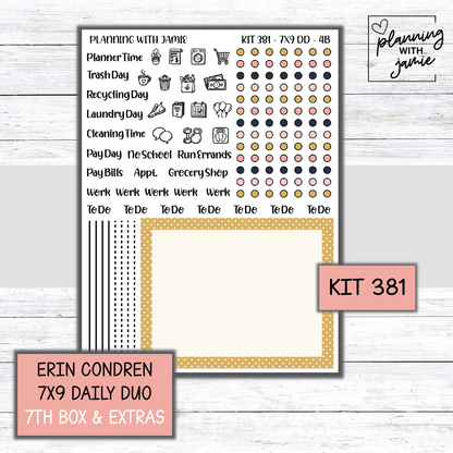 Kit 381 Erin Condren Daily Duo Sticker Kit