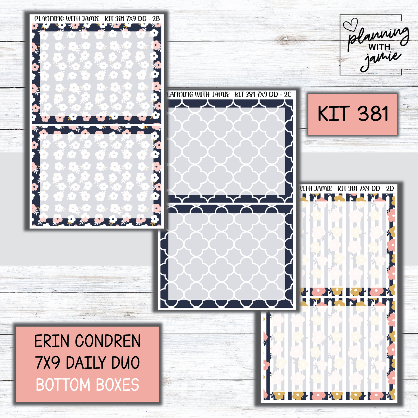 Kit 381 Erin Condren Daily Duo Sticker Kit