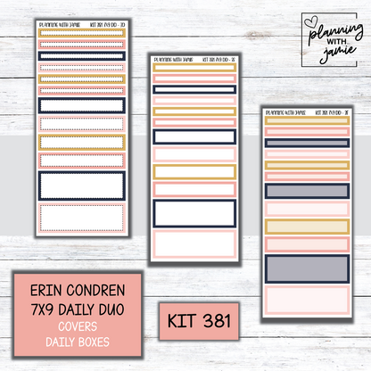 Kit 381 Erin Condren Daily Duo Sticker Kit