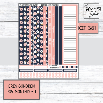 KIT 381 Erin Condren 7X9 OR A5 Monthly Kit