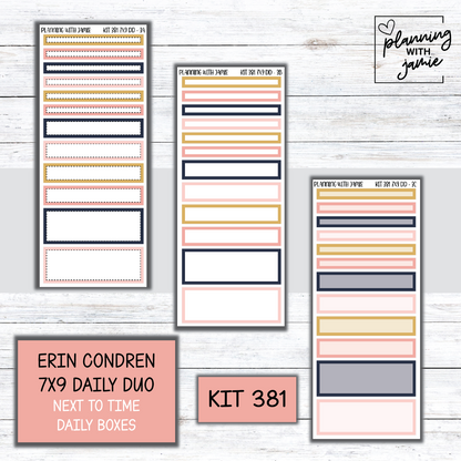 Kit 381 Erin Condren Daily Duo Sticker Kit