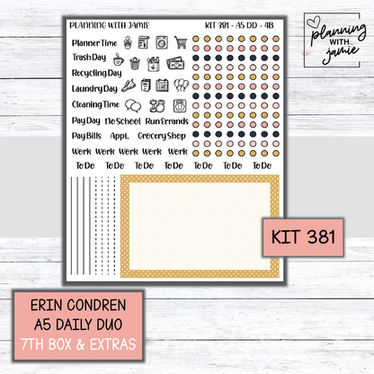 Kit 381 Erin Condren Daily Duo Sticker Kit