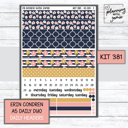 Kit 381 Erin Condren Daily Duo Sticker Kit