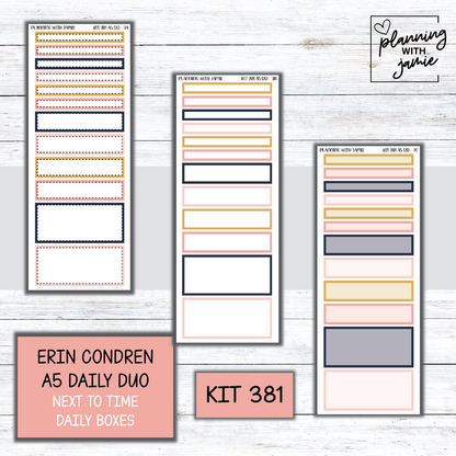 Kit 381 Erin Condren Daily Duo Sticker Kit