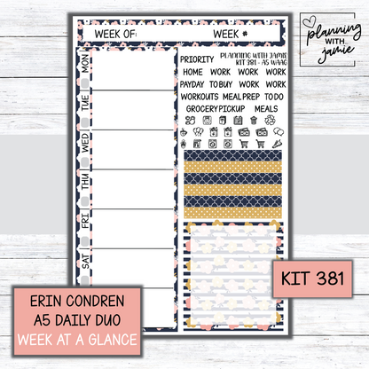 Kit 381 Week At A Glance Sticker