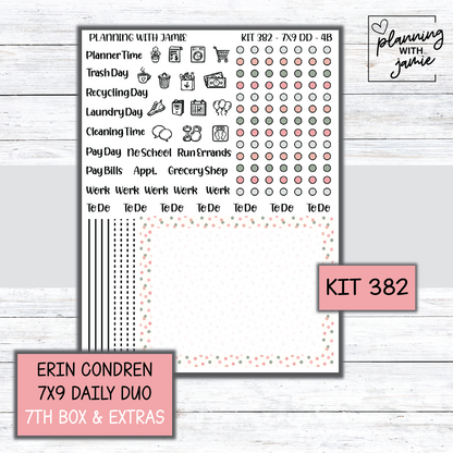 Kit 382 Erin Condren Daily Duo Sticker Kit