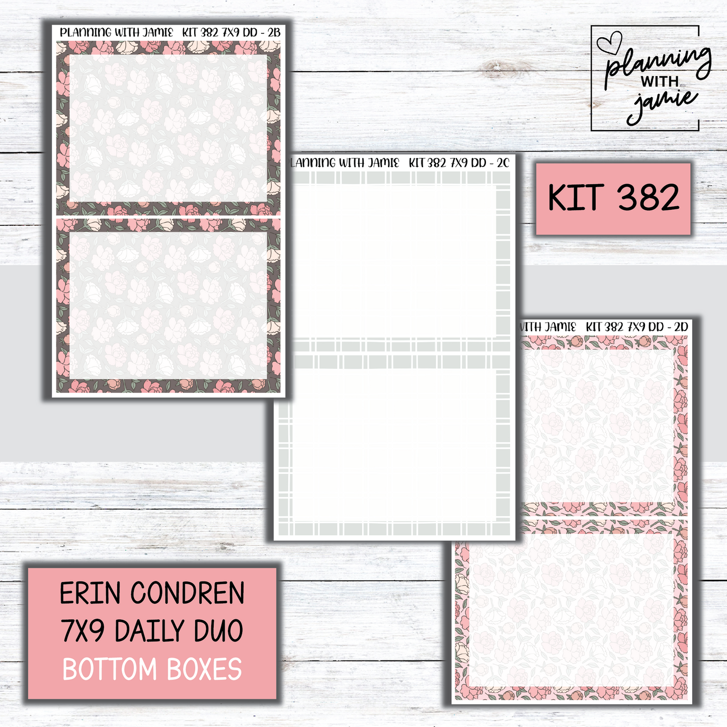 Kit 382 Erin Condren Daily Duo Sticker Kit