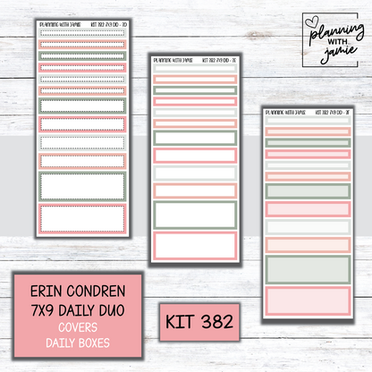 Kit 382 Erin Condren Daily Duo Sticker Kit