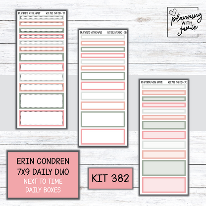 Kit 382 Erin Condren Daily Duo Sticker Kit