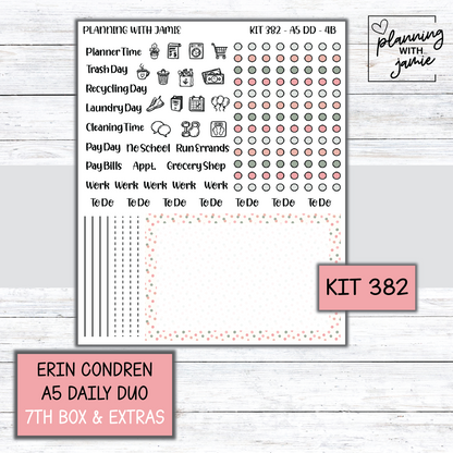 Kit 382 Erin Condren Daily Duo Sticker Kit