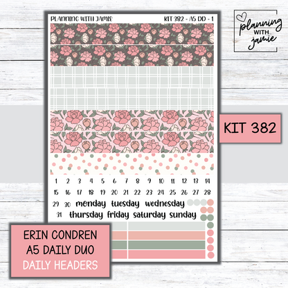 Kit 382 Erin Condren Daily Duo Sticker Kit