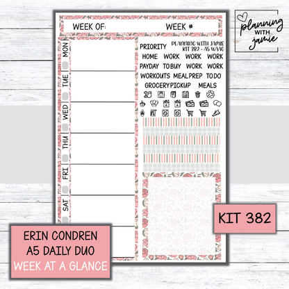 Kit 382 Week At A Glance Sticker
