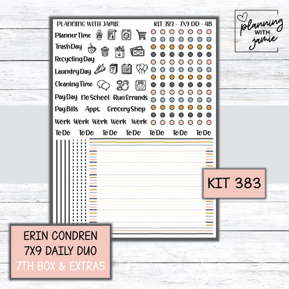 Kit 383 Erin Condren Daily Duo Sticker Kit