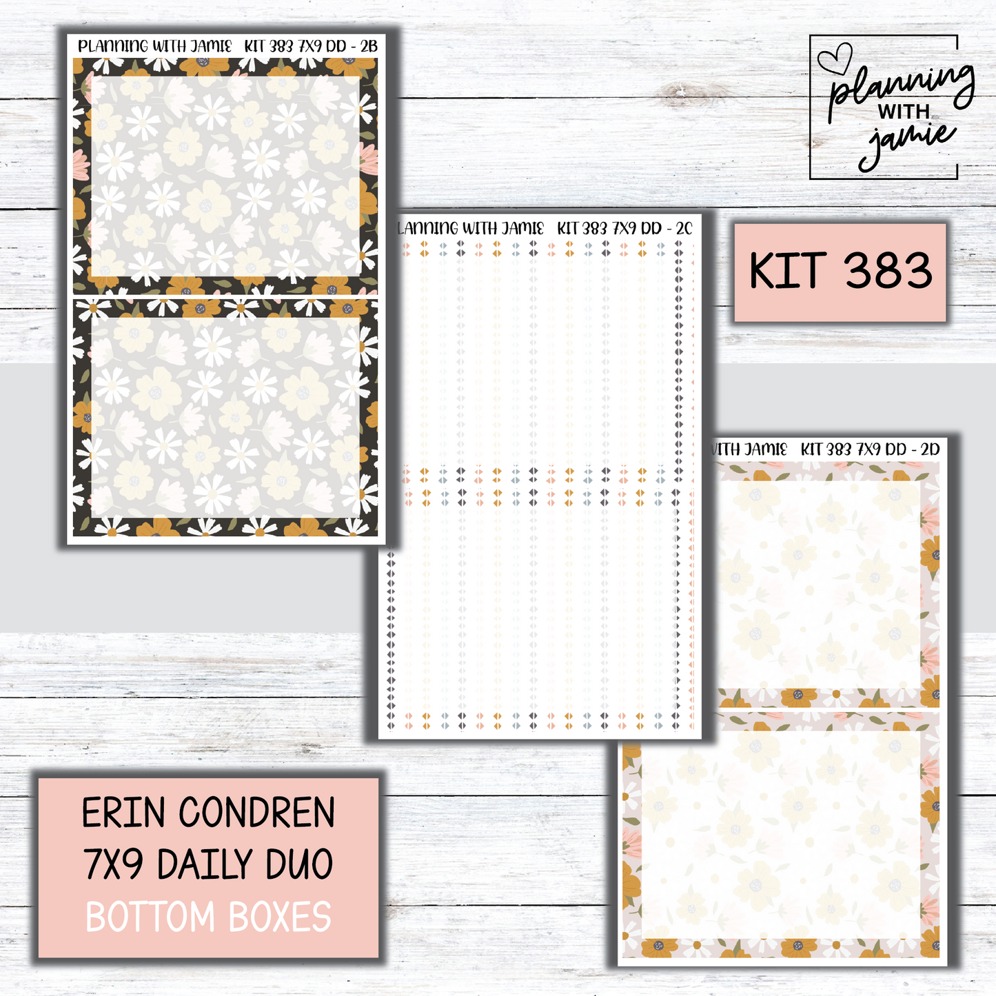 Kit 383 Erin Condren Daily Duo Sticker Kit