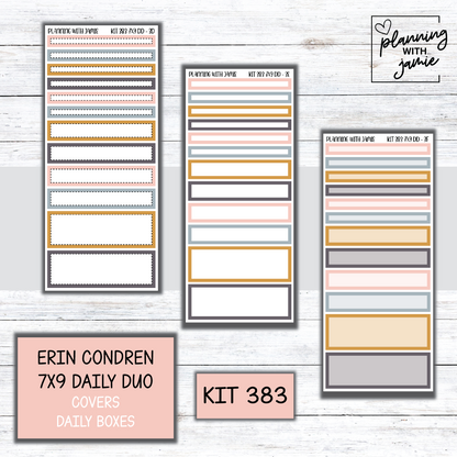 Kit 383 Erin Condren Daily Duo Sticker Kit