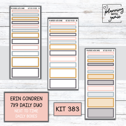 Kit 383 Erin Condren Daily Duo Sticker Kit