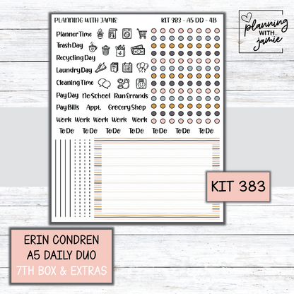 Kit 383 Erin Condren Daily Duo Sticker Kit