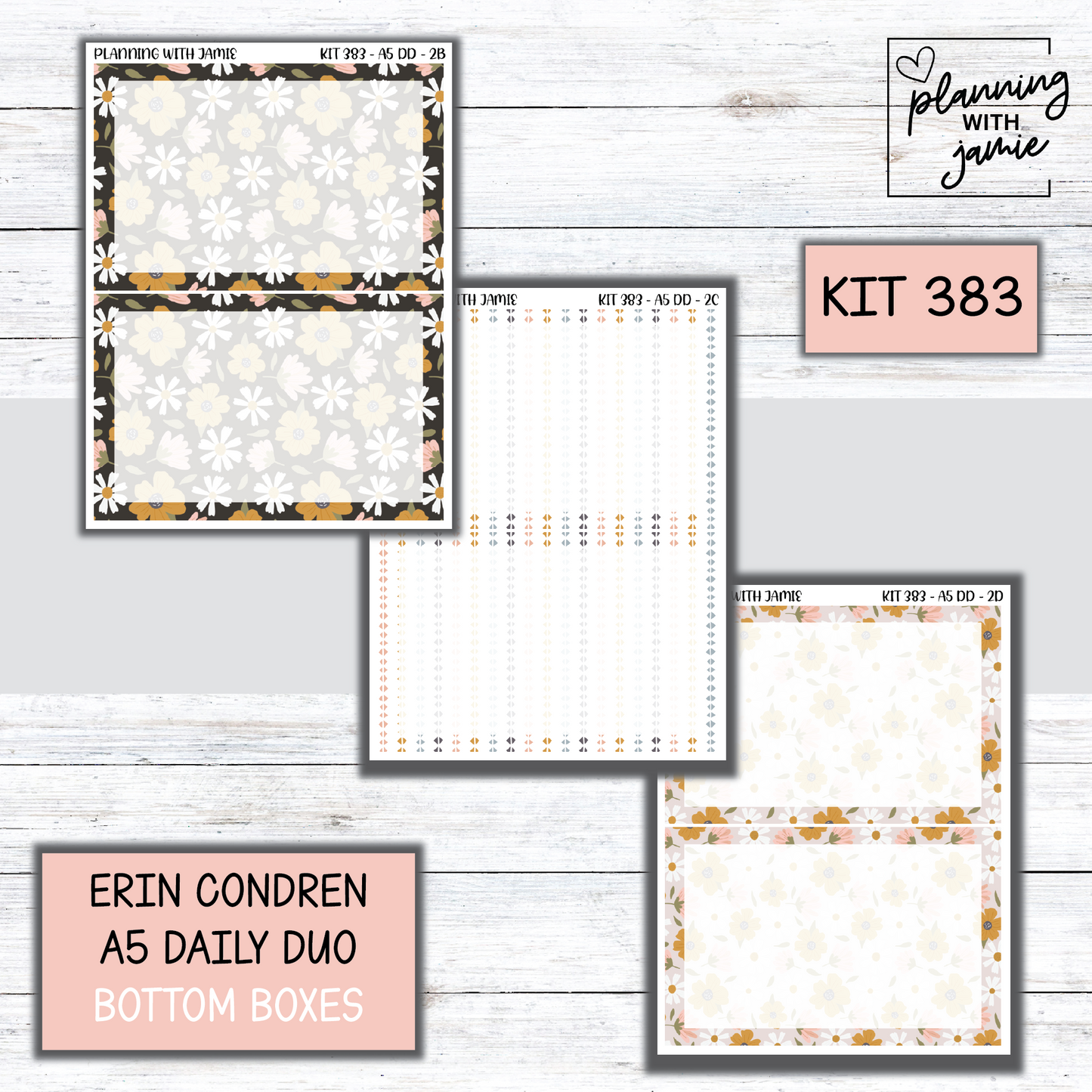 Kit 383 Erin Condren Daily Duo Sticker Kit