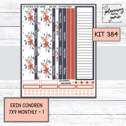 KIT 384 Erin Condren 7X9 OR A5 Monthly Kit
