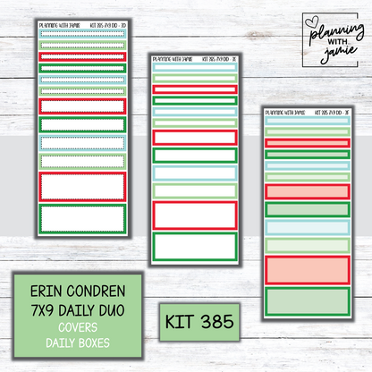 Kit 385 Erin Condren Daily Duo Sticker Kit