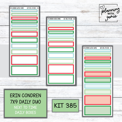 Kit 385 Erin Condren Daily Duo Sticker Kit