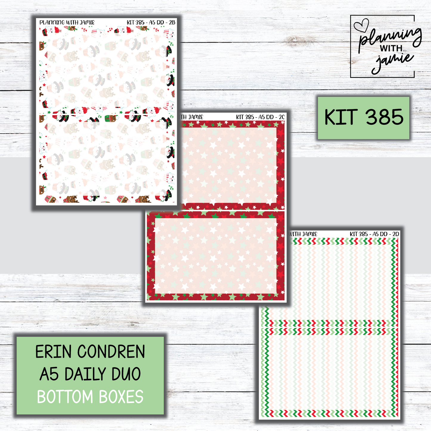 Kit 385 Erin Condren Daily Duo Sticker Kit