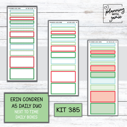 Kit 385 Erin Condren Daily Duo Sticker Kit