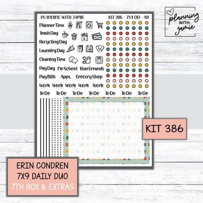 Kit 386 Erin Condren Daily Duo Sticker Kit