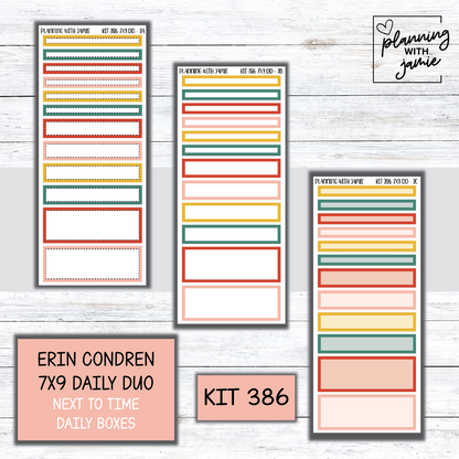 Kit 386 Erin Condren Daily Duo Sticker Kit