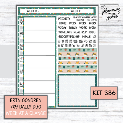 Kit 386 Week At A Glance Sticker