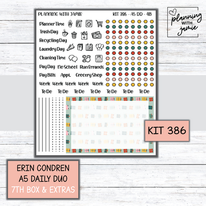 Kit 386 Erin Condren Daily Duo Sticker Kit