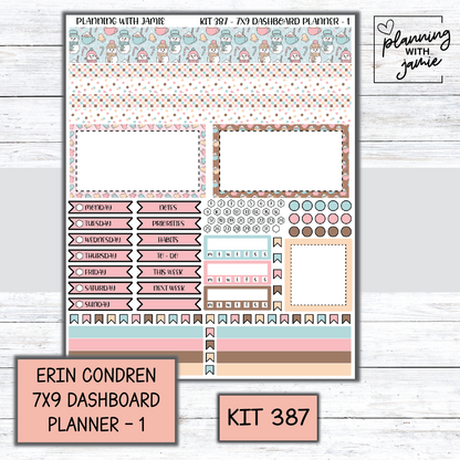 Kit 387 Erin Condren Dashboard Planner Sticker Kit