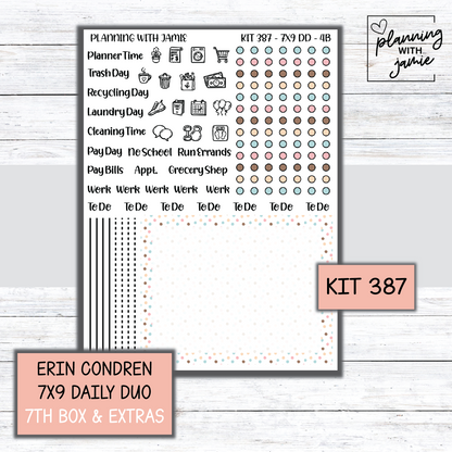 Kit 387 Erin Condren Daily Duo Sticker Kit