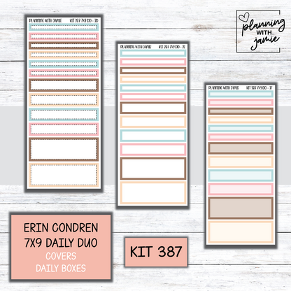 Kit 387 Erin Condren Daily Duo Sticker Kit