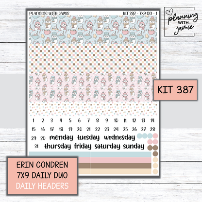 Kit 387 Erin Condren Daily Duo Sticker Kit