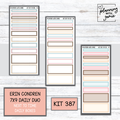 Kit 387 Erin Condren Daily Duo Sticker Kit