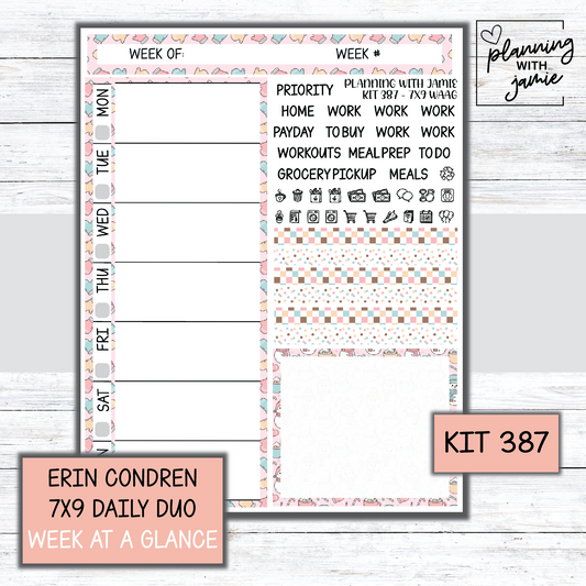 Kit 387 Week At A Glance Sticker