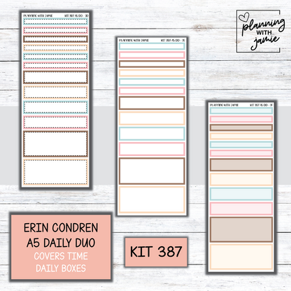 Kit 387 Erin Condren Daily Duo Sticker Kit