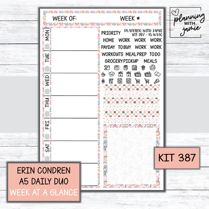 Kit 387 Week At A Glance Sticker